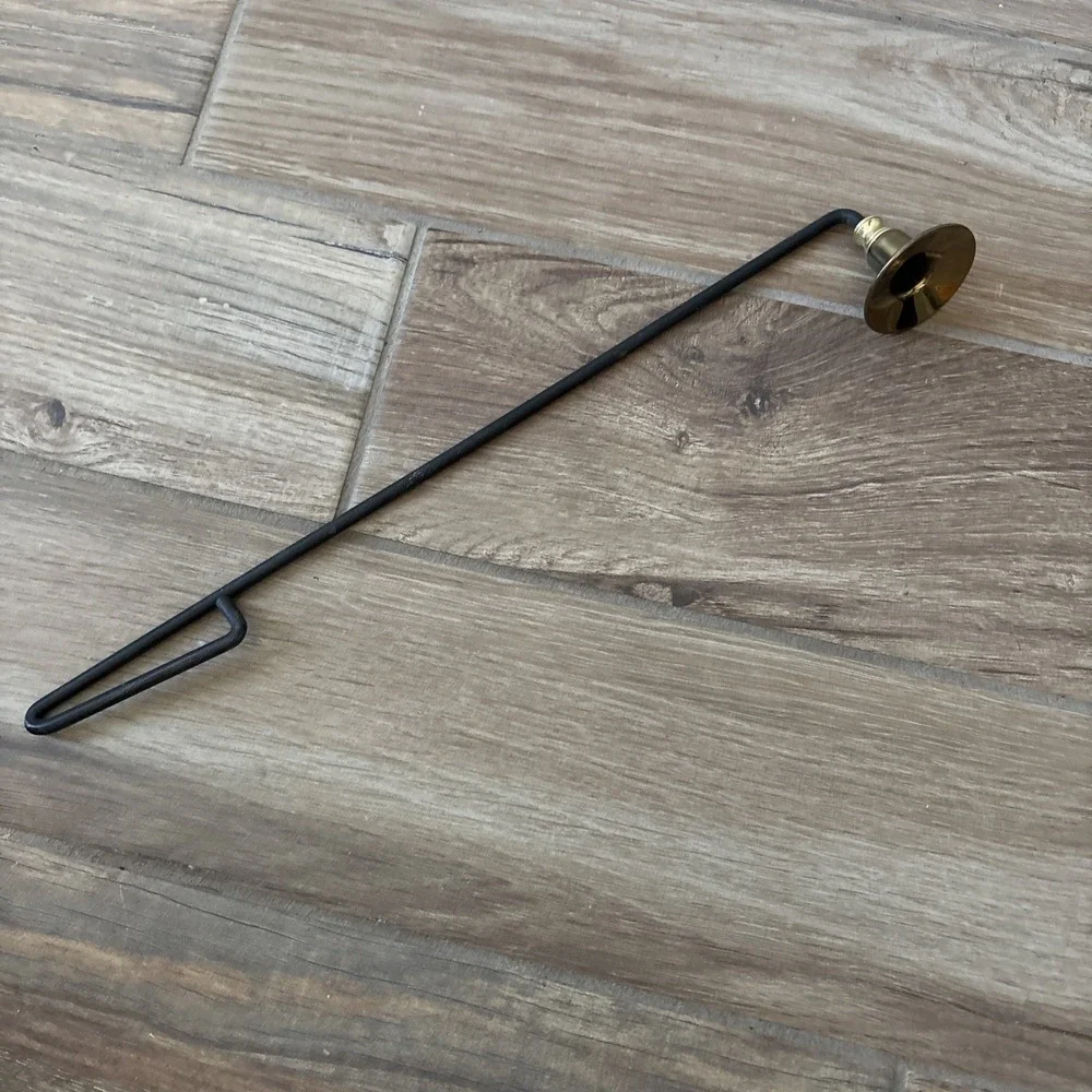Vintage Brass and Black Wrought Iron 17